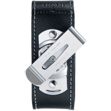 Чехол для ножей Victorinox 111 мм/до 6 слоев, липучка/пов. клип, кожаный, черный