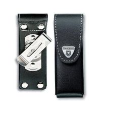 Чехол для ножей Victorinox 111 мм/до 6 слоев, липучка/пов. клип, кожаный, черный