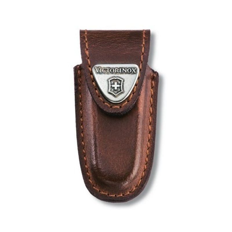 Чехол для ножей Victorinox 58 мм/2 слоя, липучка, кожаный, коричневый