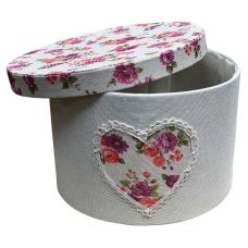 Короб Цветы круглый с крышкой Handy Home 25x18 см (FB-23 )