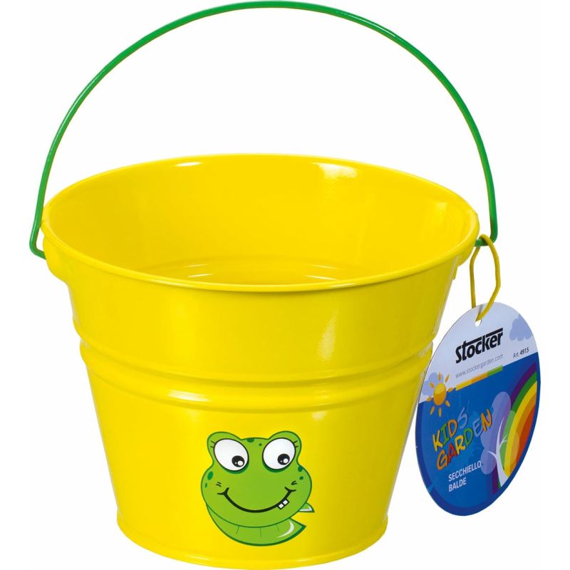 Детское ведро металлическое желтое Штокер Kid's Garden Stocker 4915