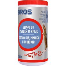 Зерно від мишей та пацюків, Bros Польща, банка 300 гр