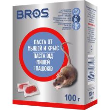 Паста от мышей и крыс Bros / Брос Польша 100 гр