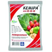 Минеральное хелатное удобрение Кемира универсальное NPK 18-18-18, 25 г