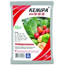 Минеральное хелатное удобрение Кемира универсальное NPK 18-18-18, 25 г