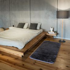 Ковер из искусственного меха NJORD 75х150 см серо-фиолетовый пушистый