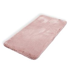 Ковер из искусственного меха NJORD 60х120 см Rose меланж-розовый пушистый