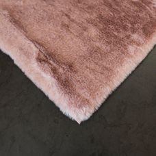 Ковер из искусственного меха NJORD 120х180 см Rose меланж-розовый пушистый