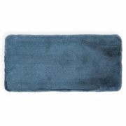 Килим зі штучного хутра NJORD 75х150 см Blue меланж-синій пухнастий 