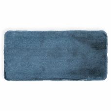 Ковер из искусственного меха NJORD 75х150 см Blue меланж-синий пушистый