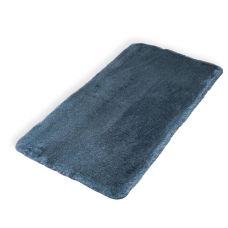 Ковер из искусственного меха NJORD 60х120 см Blue меланж-синий пушистый