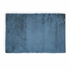 Килим зі штучного хутра NJORD 120х180 см Blue меланж-синій пухнастий 