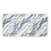Ковер из искусственного меха NJORD 60х120 см Marble Calacata бело-серый под пушистый плитку