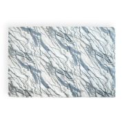 Ковер из искусственного меха NJORD 120х180 см Marble Calacata бело-серый под пушистый плитку