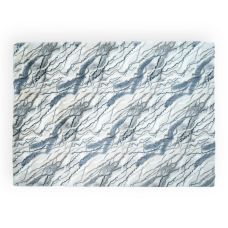 Килим зі штучного хутра NJORD 160х220 см Marble Calacata біло-сірий під плитку пухнастий 