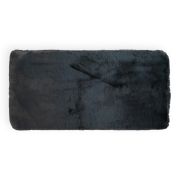 Ковер из искусственного меха NJORD 60х120 см Phantom Graphite серо-черный пушистый