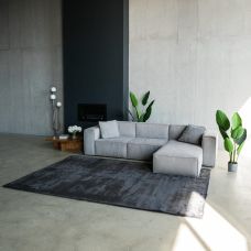 Ковер из искусственного меха NJORD 204х300 см Phantom Graphite серо-черный пушистый