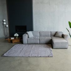 Ковер из искусственного меха NJORD 160х220 см Quartz серо-коричневый пушистый