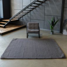Ковер из искусственного меха NJORD 160х220 см Quartz серо-коричневый пушистый