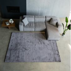 Ковер из искусственного меха NJORD 160х220 см Quartz серо-коричневый пушистый