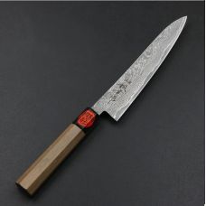 Нож кухонный Paring 150 мм лезвие, SG2, Damascus 33, 64HRC, ручка - орех,TANAKA, HONMAMON (4573200705175) Япония