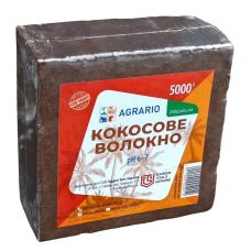 Кокосовый блок торф Agrario Premium 5 кг в упаковке (Аграрио кокосовый субстрат)