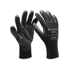 Рукавицы WURTH Black PU с покрытием полиуретан L (9) 0899402409
