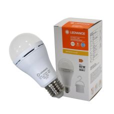 Лампа LEDVANCE LED E27 8Вт 806Лм 6500К A60 аккумуляторная