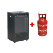 Набор: газовый обогреватель Blue Belle 4.2 kW TMC Италия + Металлический газовый баллон Safegas 12.3 л