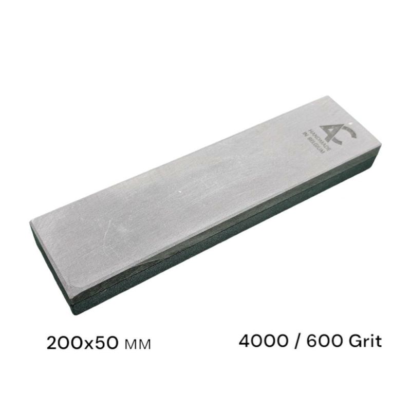 Камінь точильний (BBW+Carborundum) 200мм*50мм, 4000/600 Grit, гранатовий сланець та карбід кремнія SiC (828AC)