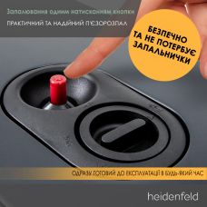 Підлоговий газовий обігрівач Heidenfeld Inferno GH100