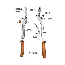 Секатор Lowe Original 5.124 с наковальней