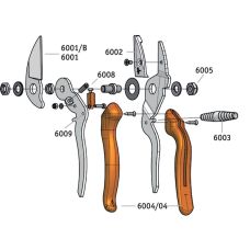 Секатор Lowe Original 6.104 с наковальней