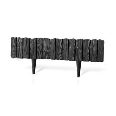 Пластиковый бордюр WoodPalisade, черный, 0,58 м
