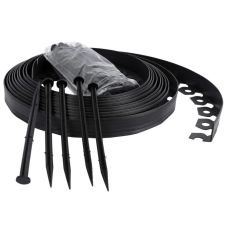 Садовый бордюр Gardener 5,5 см х 10 м + 20 гвоздей, черный (Гарденер)