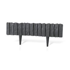 Пластиковый бордюр WoodPalisade, антрацит, 0,58 м