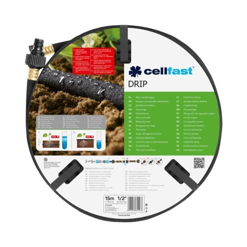 Капілярний шланг Cellfast Drip 1/2"15м (19-002)