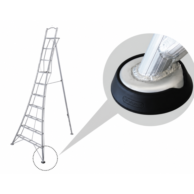 Резиновая опора для стремянки (Tripod) GSC/GSCS/GSD/GSU, диаметр 10,8 см, HASEGAWA