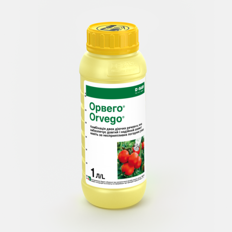 Фунгицид для защиты овощных и картофеля от болезней Орвего к.с. BASF/БАСФ 1 л