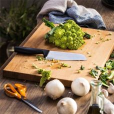 Fiskars Кухонный нож Santoku Hard Edge, 16.1 см