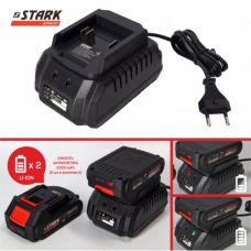 Мини-пила аккумуляторная STARK BCS-2115 (310900001) + 2 АКБ и ЗУ комплект
