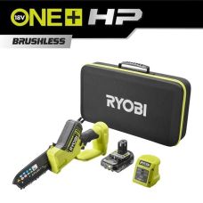 Пила цепная аккумуляторная Ryobi ONE+ HP RY18PSX15A-120T 18В акб 1х2А·час ЗП 15см 1.19кг кейс