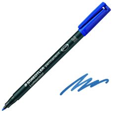 Маркер перманентный водостойкий Staedtler Pancolor Lumocolor 303M, синий 1,0 мм