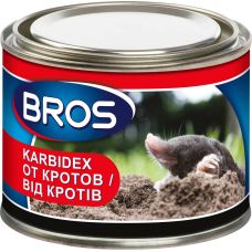 Засіб для відлякування кротів Karbidex, Bros Польща, металева банка 500 гр