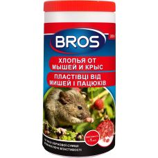 Хлопья от мышей и крыс, Bros Польша, банка 250 гр