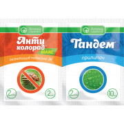 Инсектицид Антиколорад МАКС в.р.к. (2 мл) + прилипатель Тандем (10 мл) Укравит / Ukravit