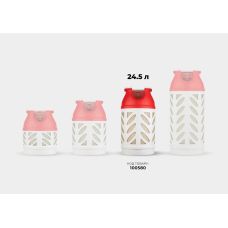 Баллон газовый композитный Hexagon Ragasco HR24.5L, 24.5л, пропан/бутан 10кг/12кг, 30бар, вентиль Shell (украинский стандарт), 5.4кг