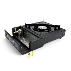 Портативная газовая плитка с пьезоподжигом Happy Home BDZ-155-A и пластиковым кейсом