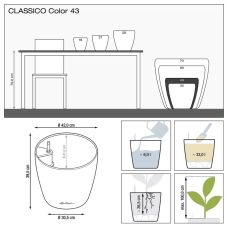 Вазон Lechuza Classico Color 43 Белый