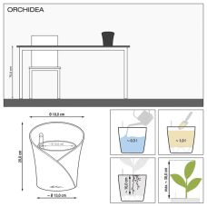 Вазон Lechuza Orchidea Серый